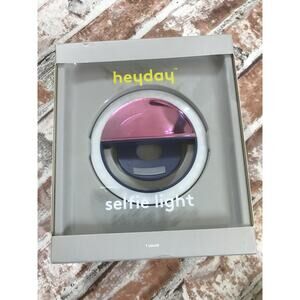 Heyday Dark Iridescent Clip-On Phone Selfie Ring Light w/ 3 Brightness